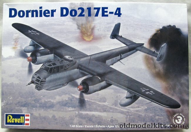 Revell 1/48 Dornier Do-217 E-4 - (ex-Monogram Pro Modeler), 85-5526 plastic model kit